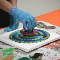 Acrylic Pour - Karen Elders Child